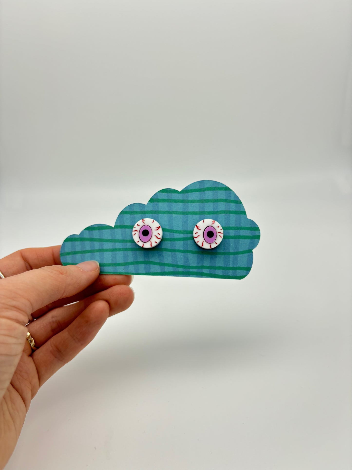 Eyeball Studs - Lavender image 2