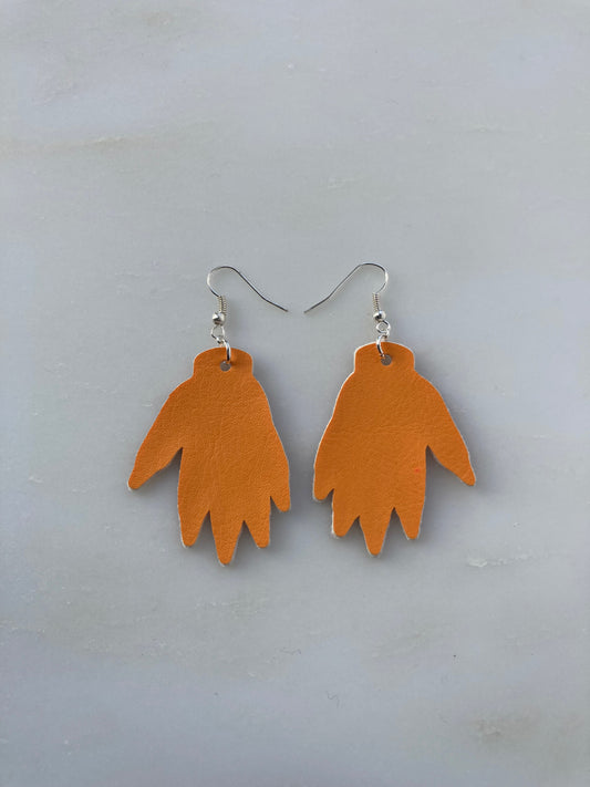 Sparkly Hand Earrings - Rose Gold image 1