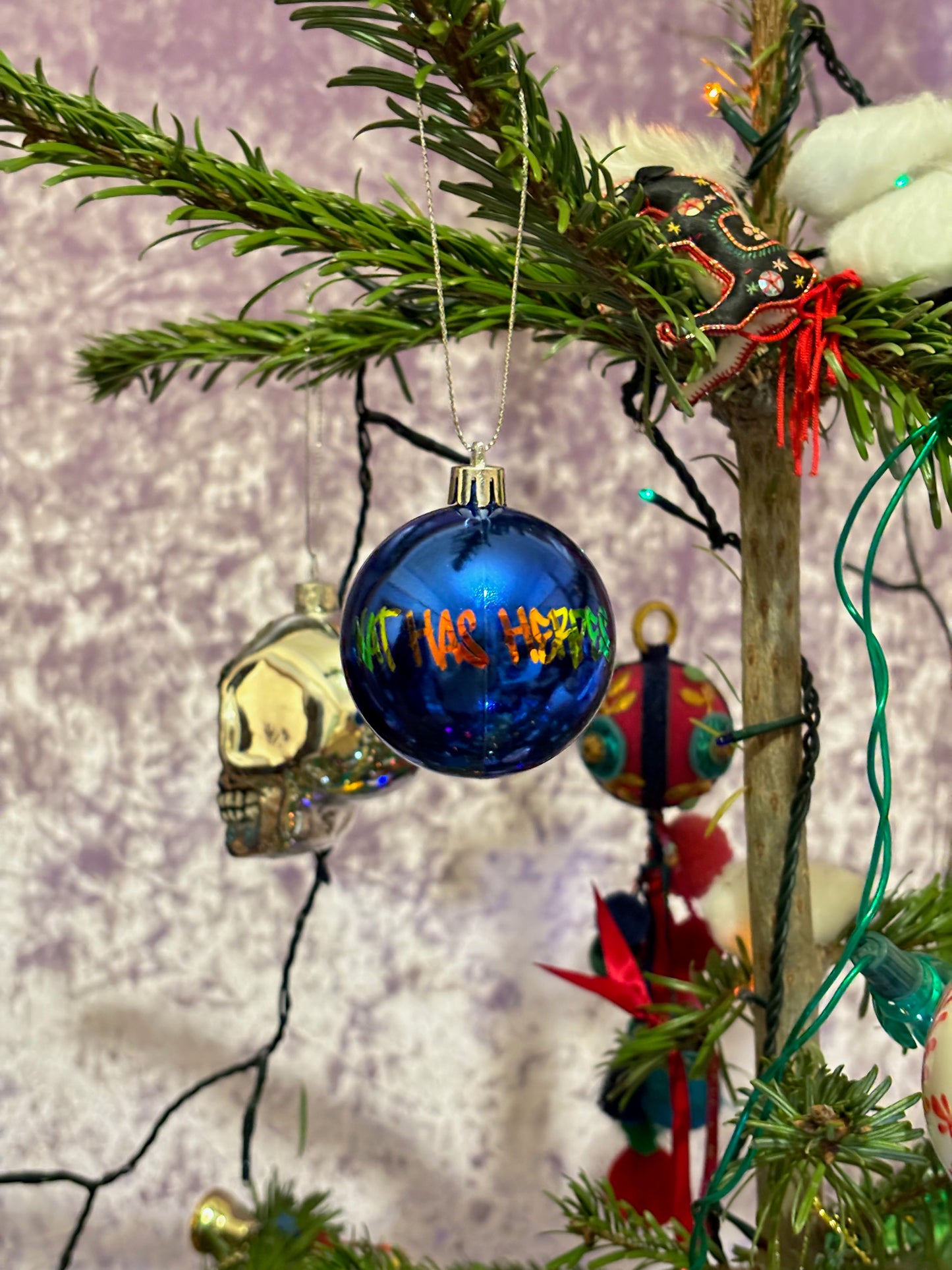 Blue Chrome Nat Bauble image 0