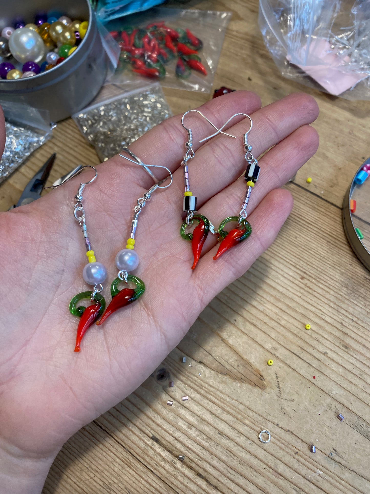 Arty Chilli Abstract Dangle Earrings image 4