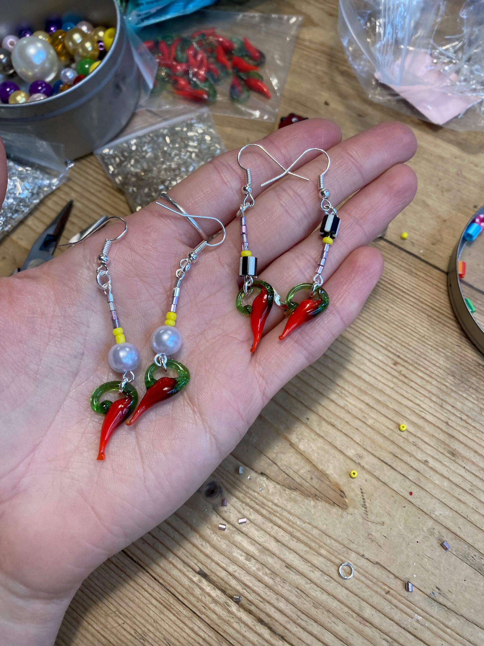 Arty Chilli Abstract Dangle Earrings image 4