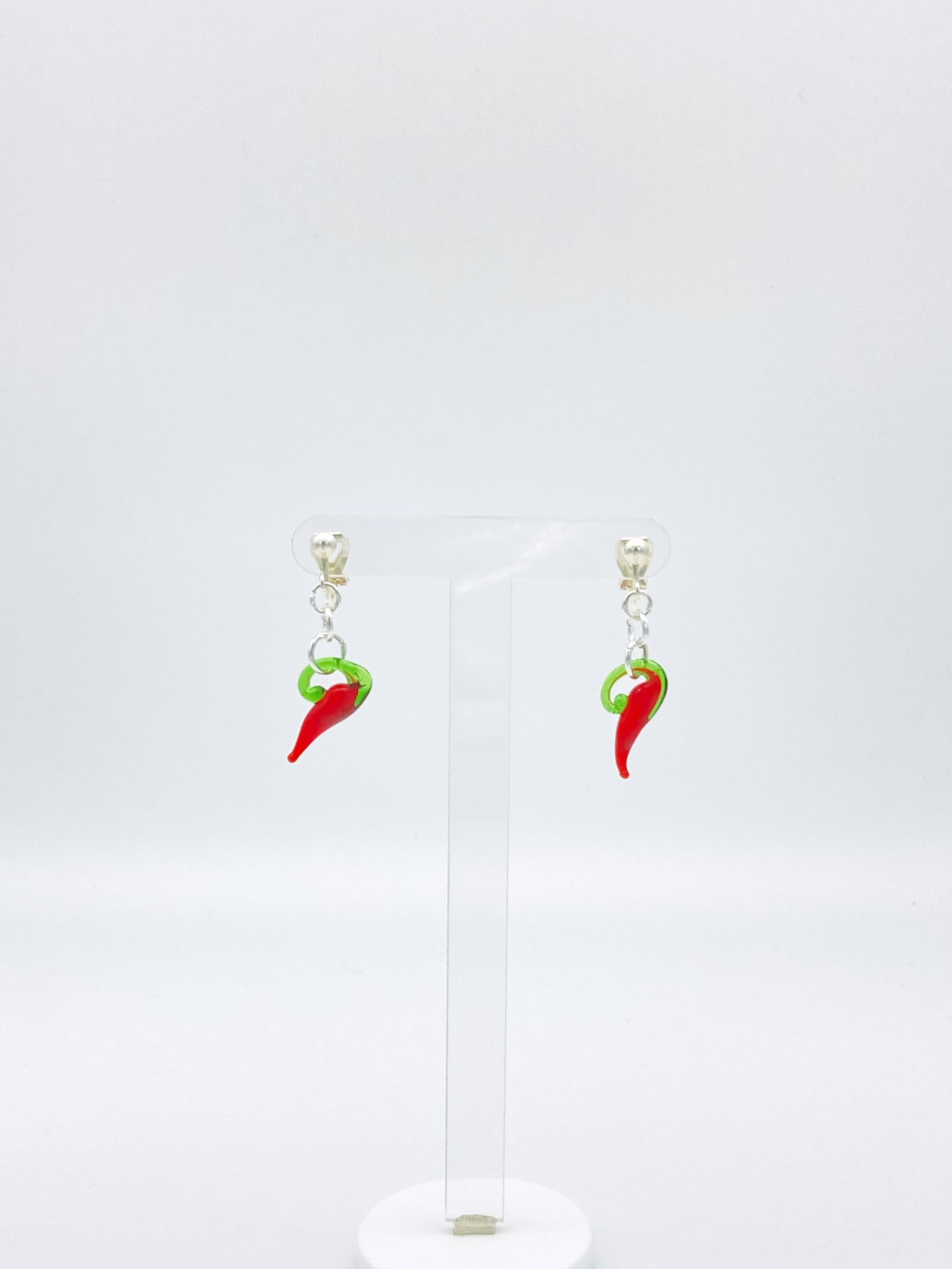 Clip On Chilli Earrings image 0