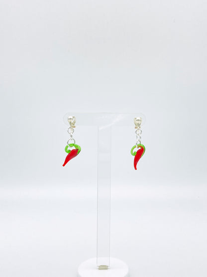 Clip On Chilli Earrings image 0