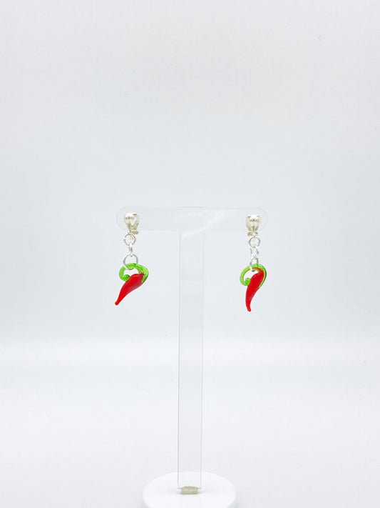 Clip On Chilli Earrings image 0