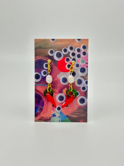 Freshwater Pearl Chilli Earrings image 3