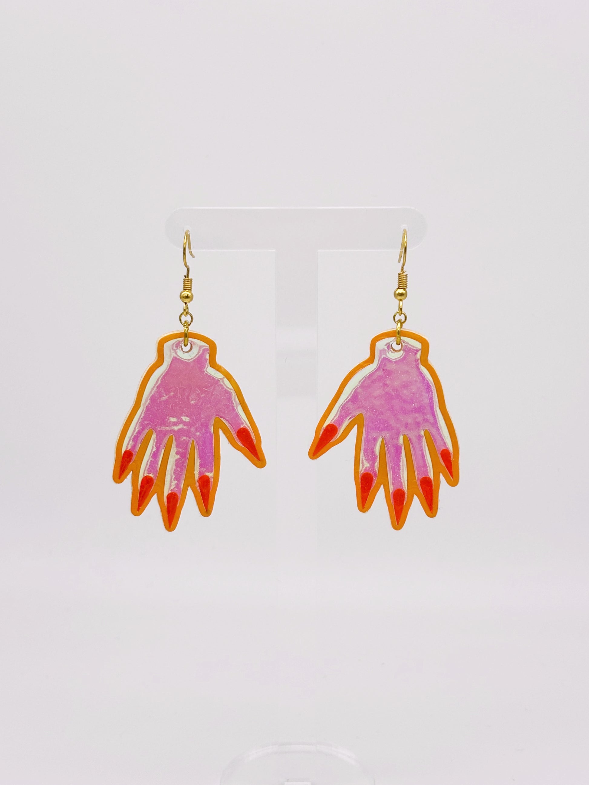 Sparkly Hand Earrings - Candy Aurora image 6