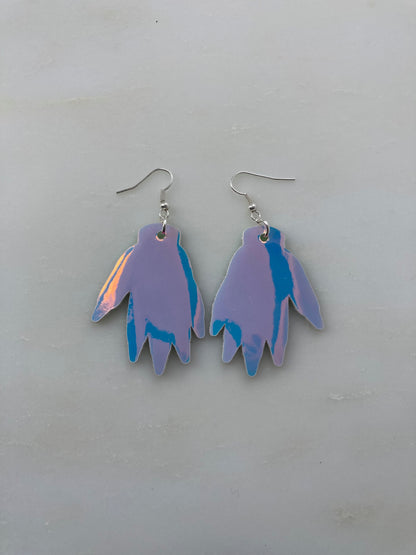 *Seconds* Sparkly Hand Earrings - Fluro Green image 8