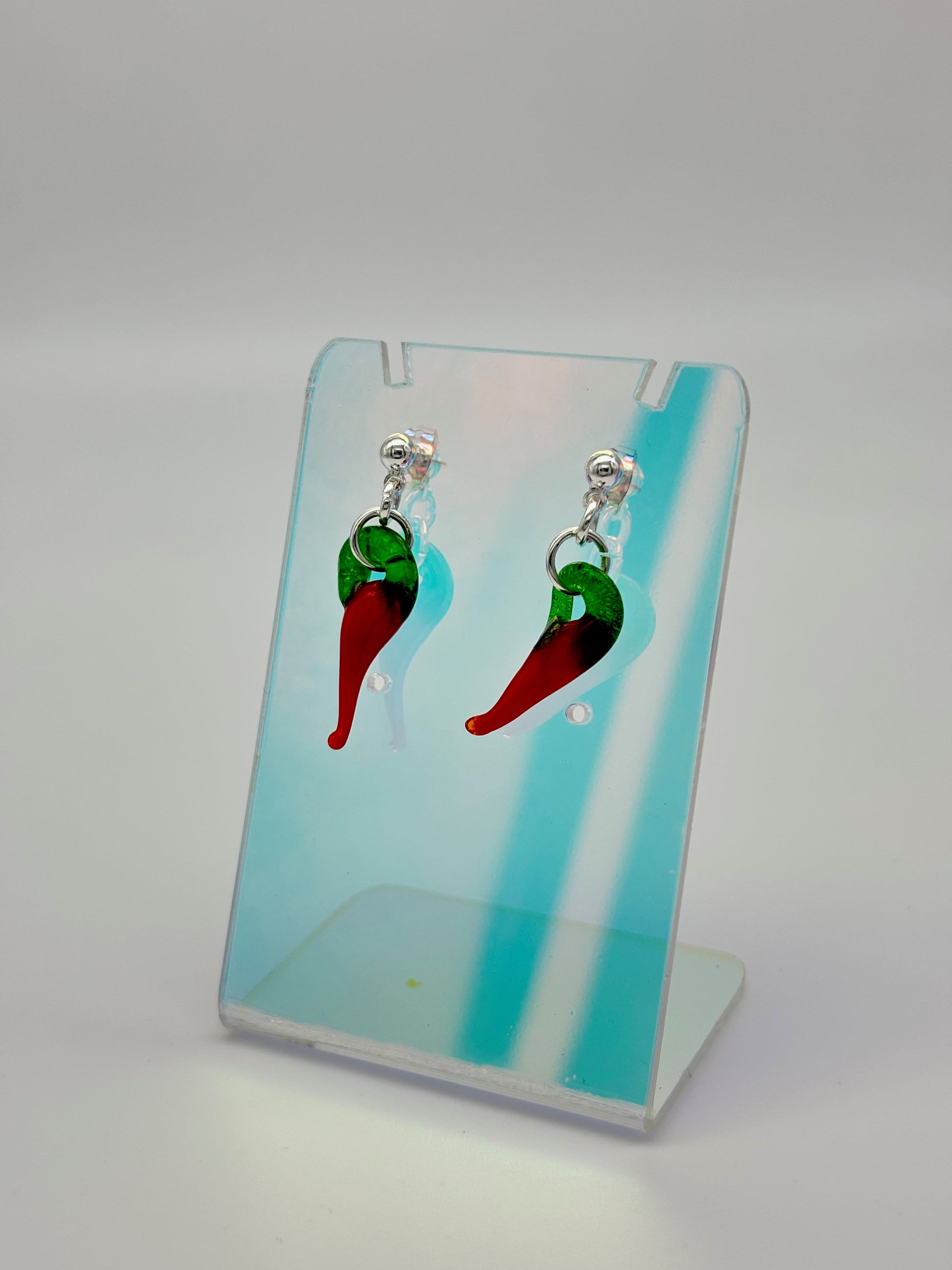 Ball Post Chilli Earrings image 0