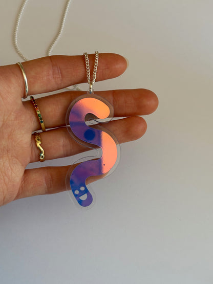 Wormie Necklace - Twilight Aurora image 1