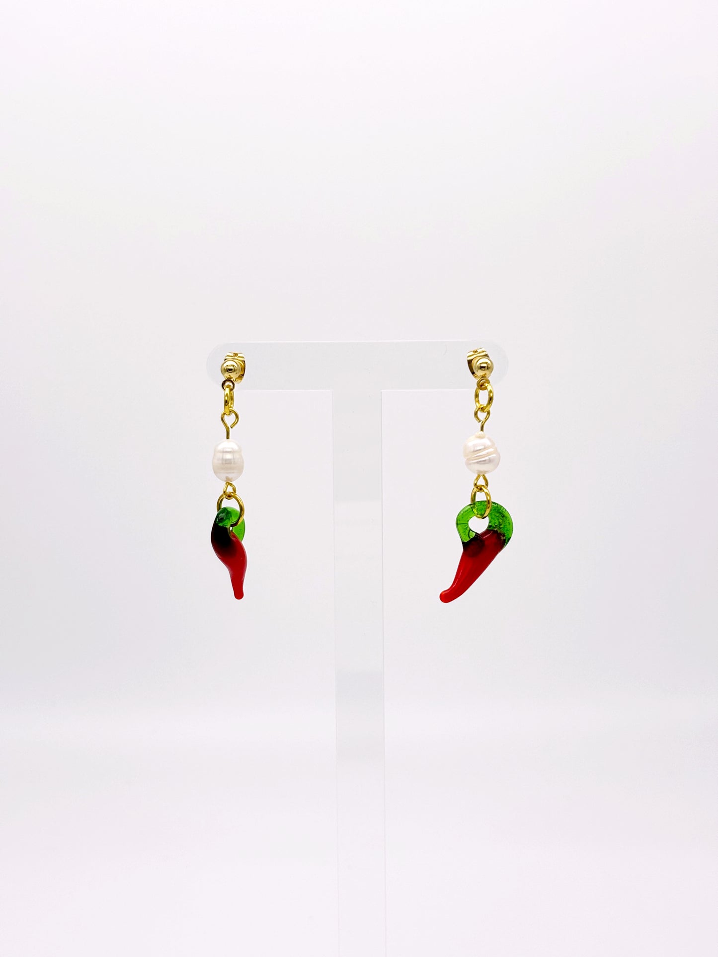 Freshwater Pearl Chilli Earrings image 1