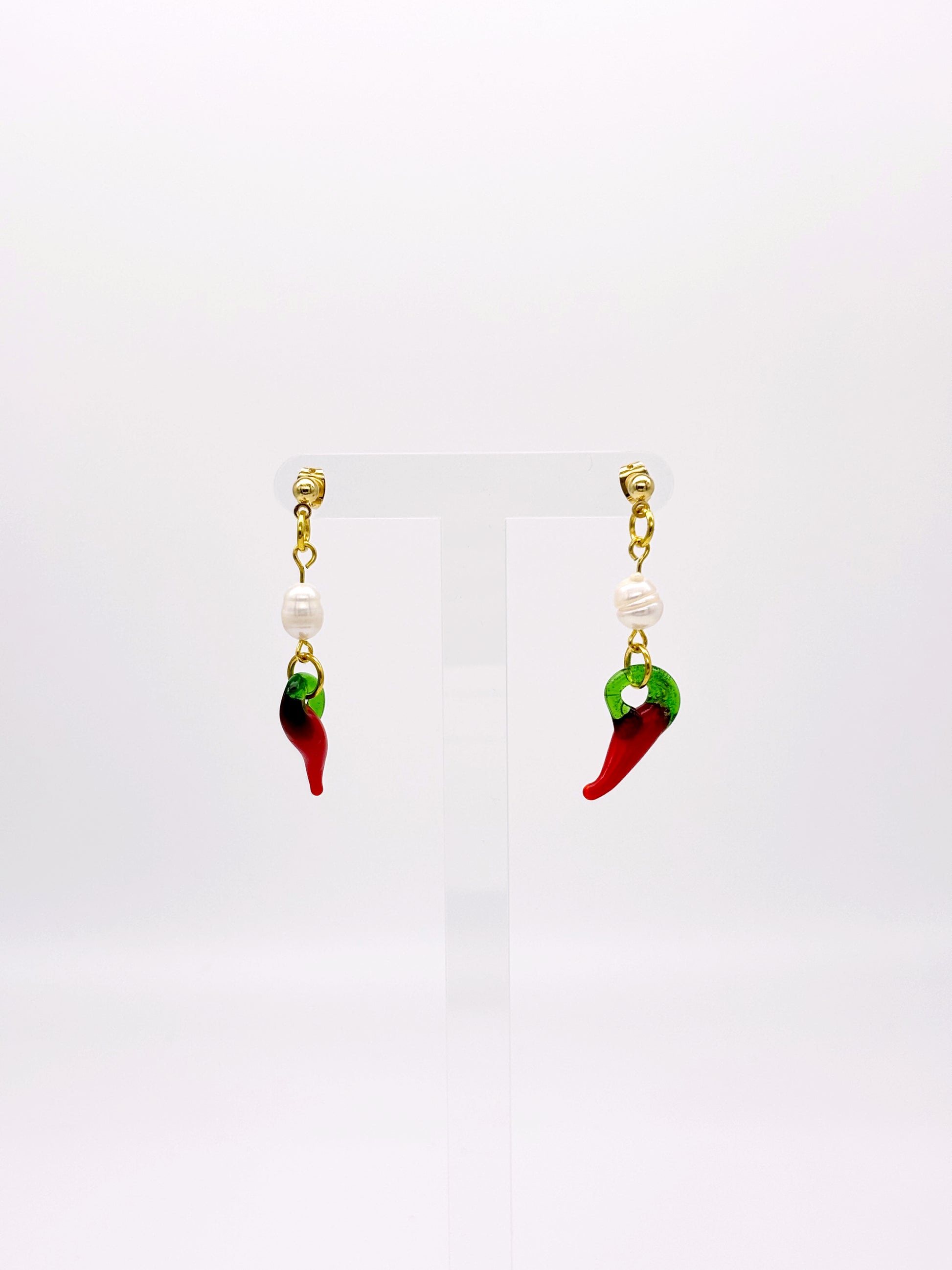 Freshwater Pearl Chilli Earrings image 1