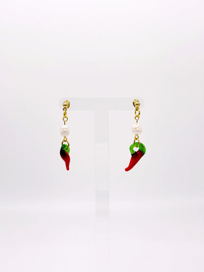 Freshwater Pearl Chilli Earrings image 1