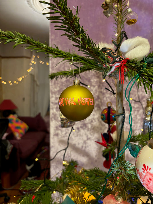 Yellow Matte Nat Bauble image 0
