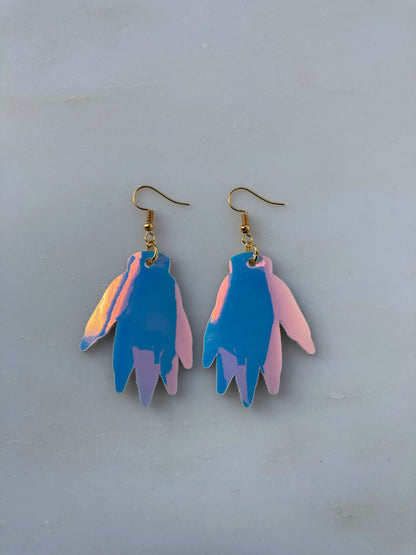 Sparkly Hand Earrings - Gold image 7