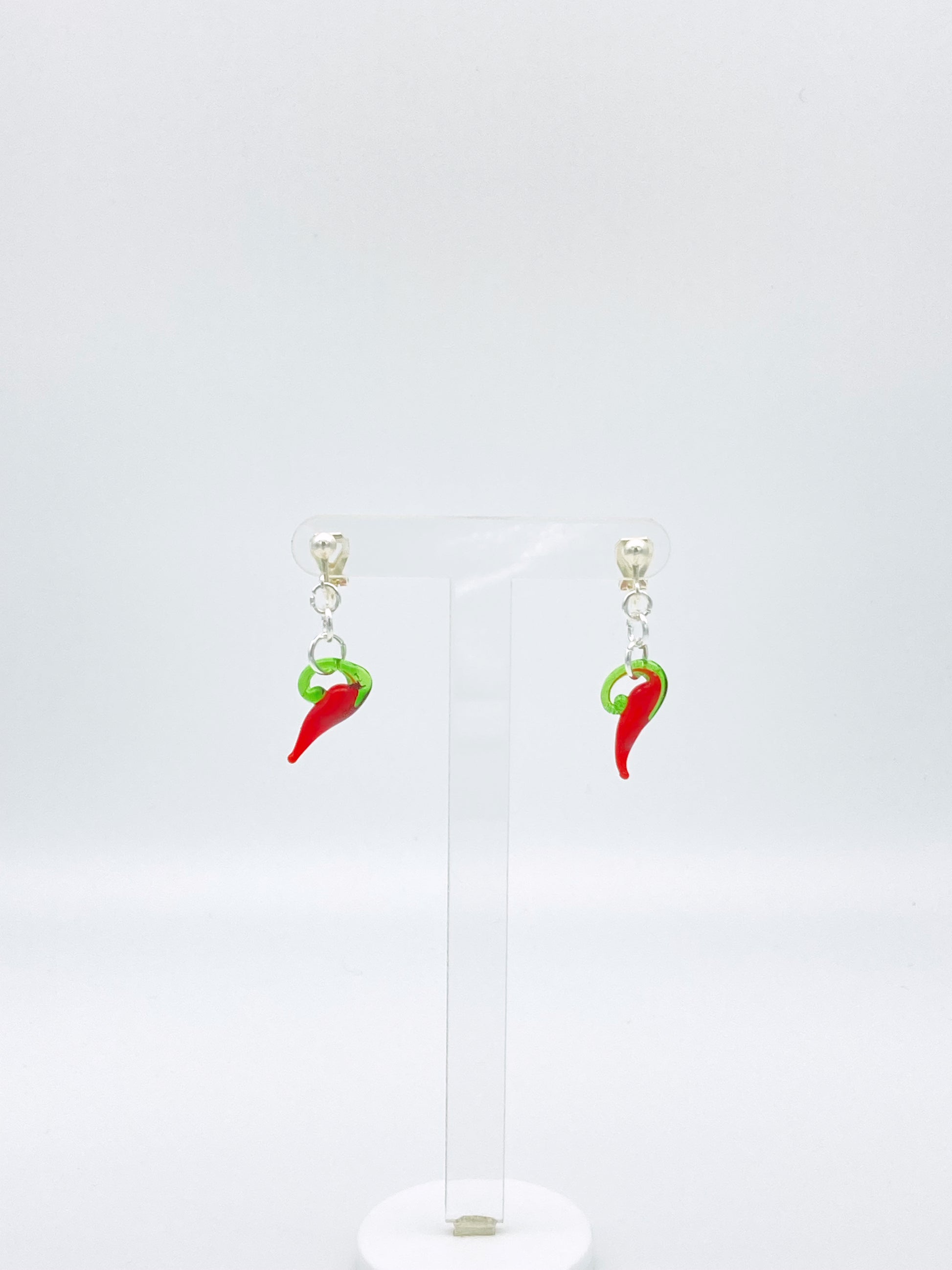 Clip On Chilli Earrings image 3