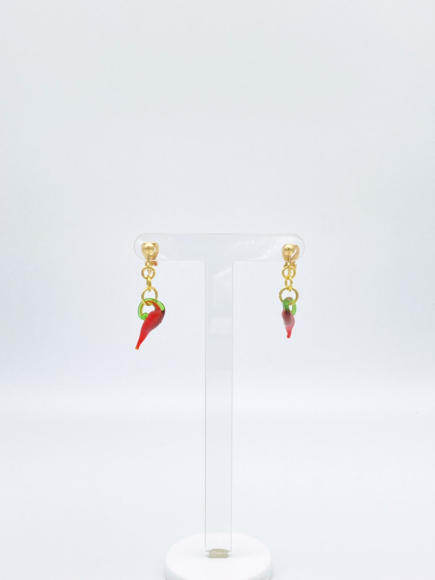 Clip On Chilli Earrings image 1