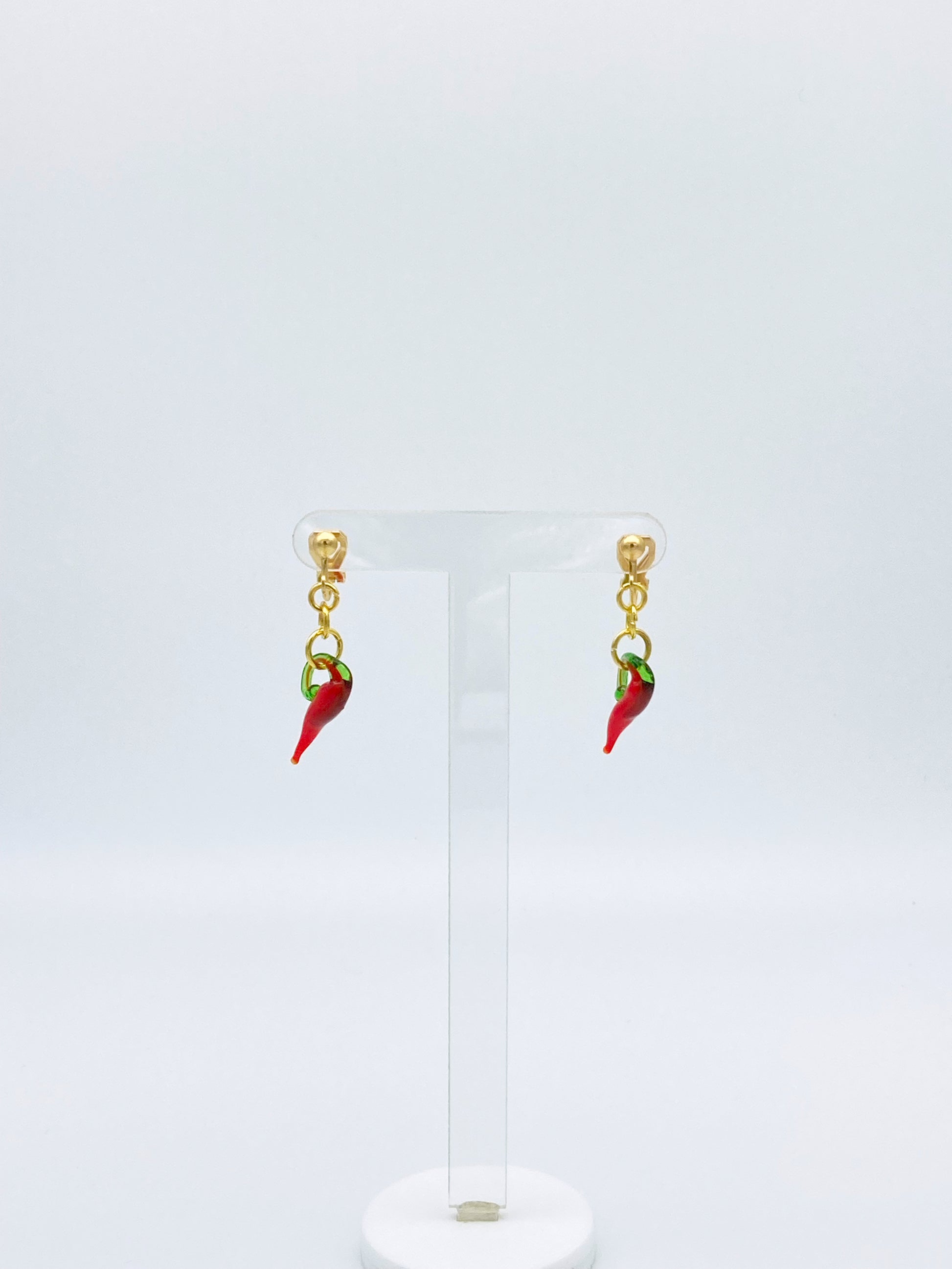 Clip On Chilli Earrings image 5