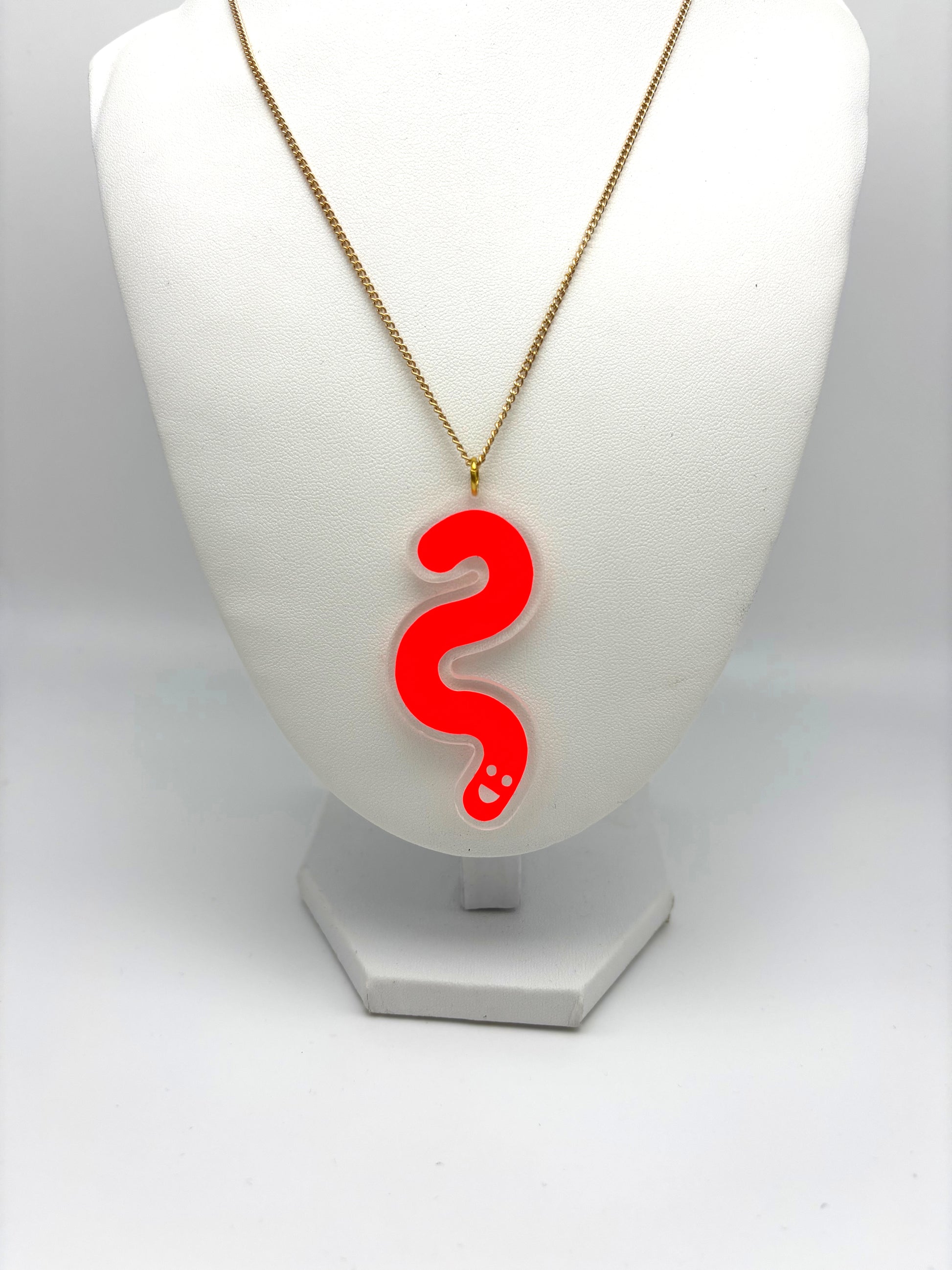 Wormie Necklace - Orange image 0