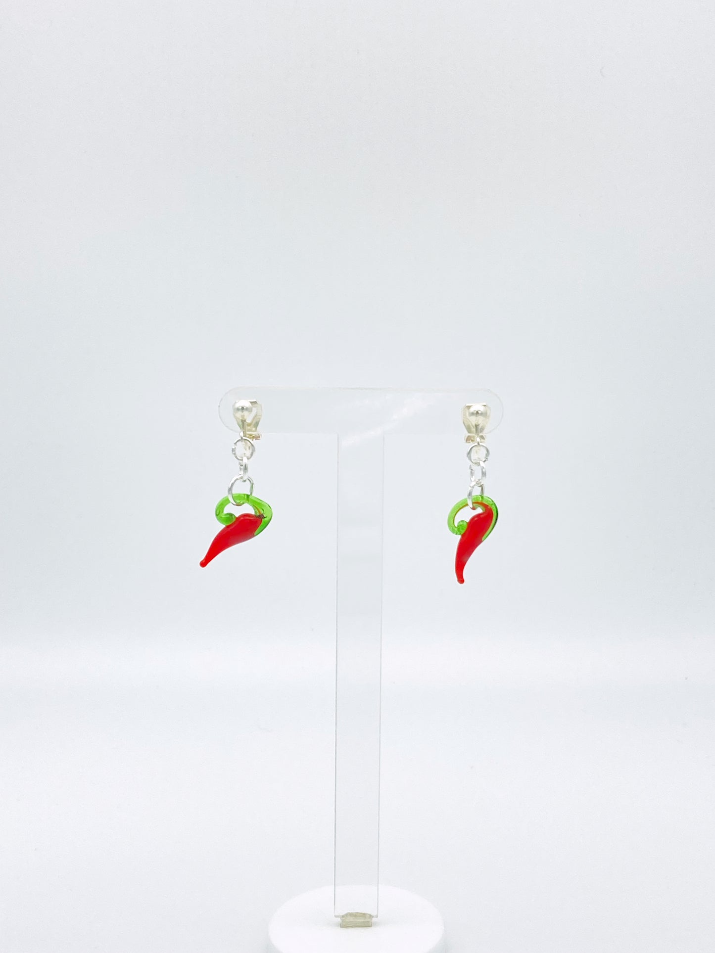 Clip On Chilli Earrings image 2
