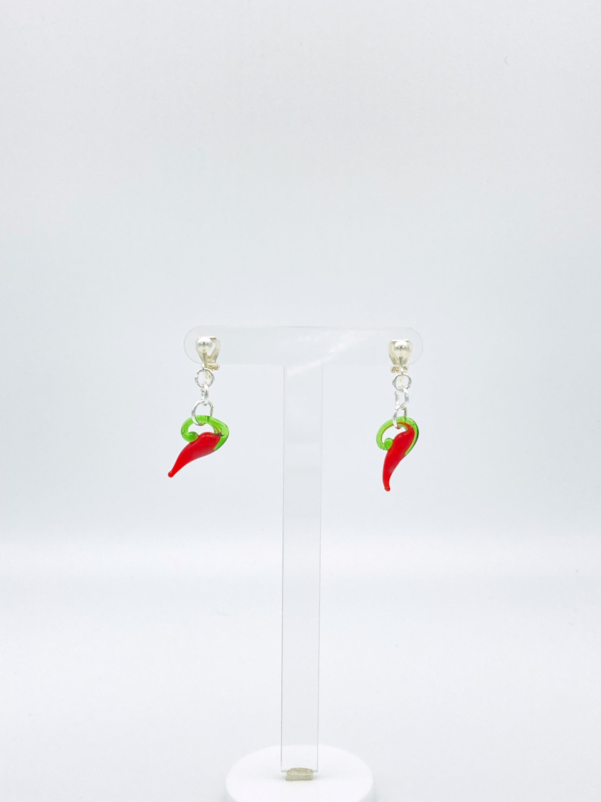 Clip On Chilli Earrings image 2