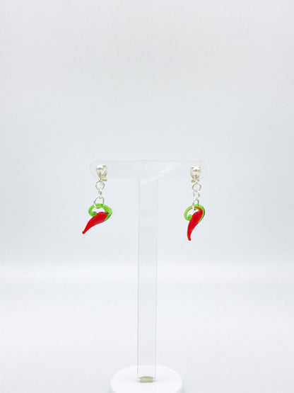 Clip On Chilli Earrings image 2