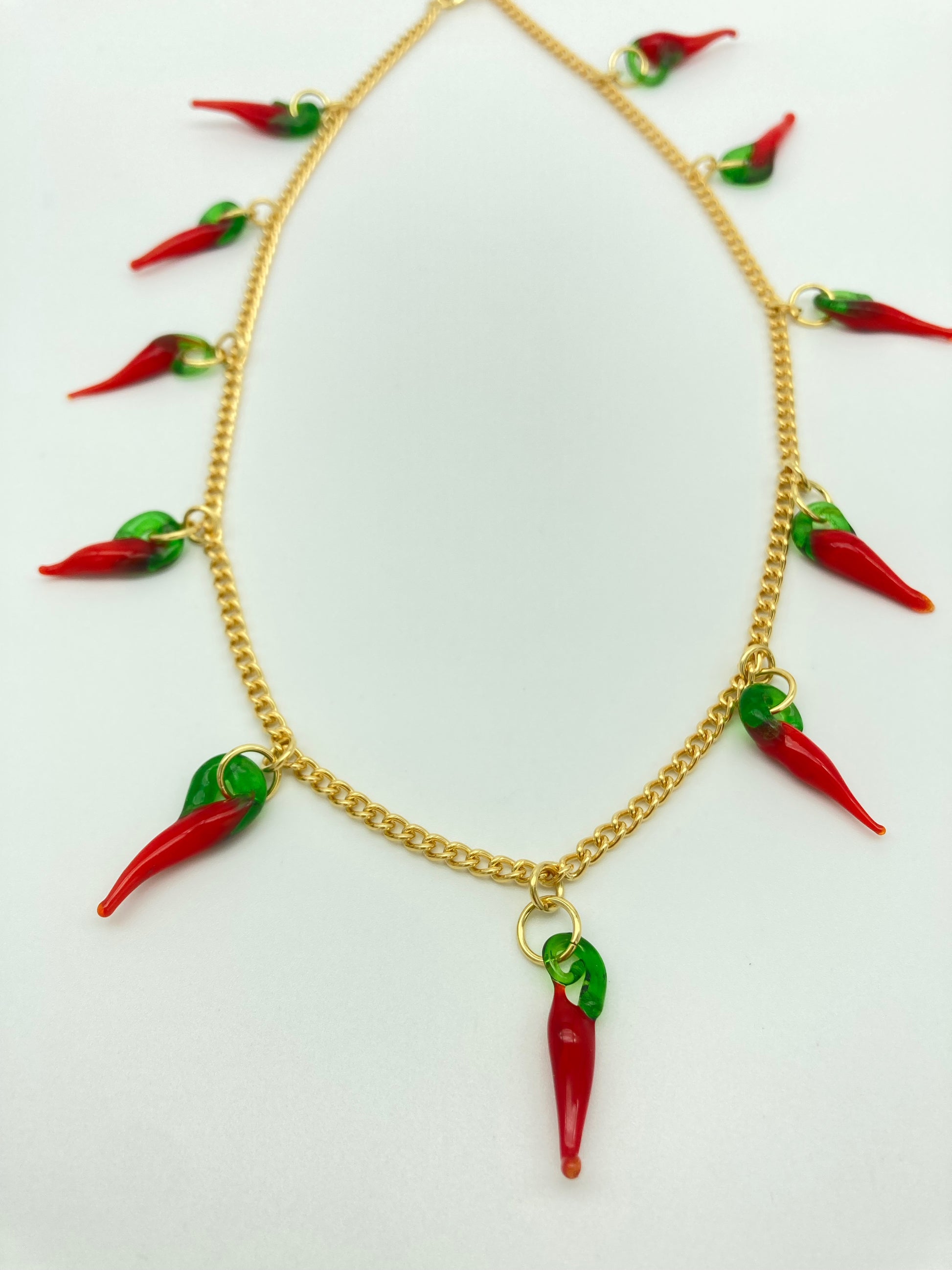 Glass Chilli Charm Necklace image 10