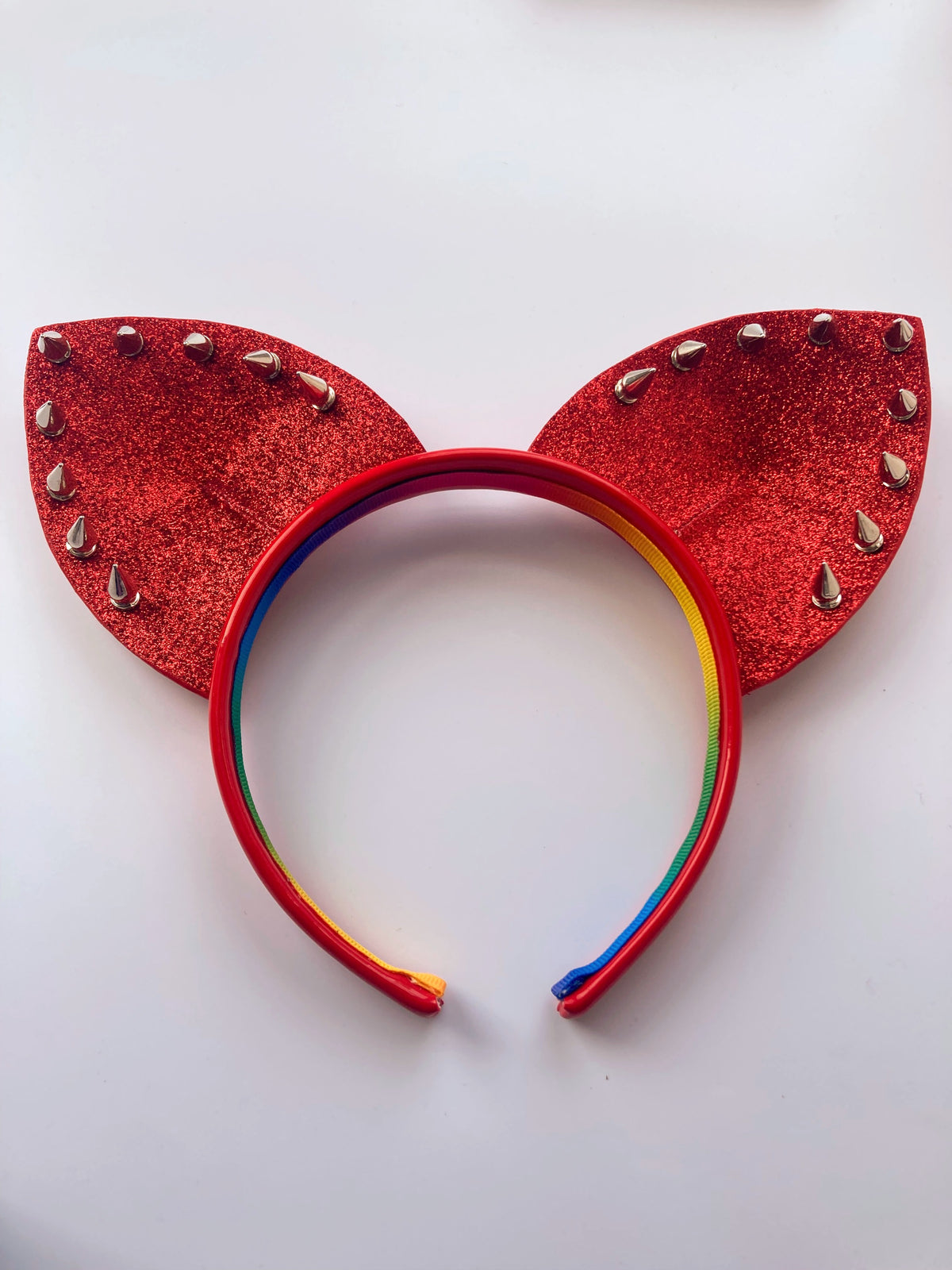 Glitter & PVC Stud Kitty Ears image 0