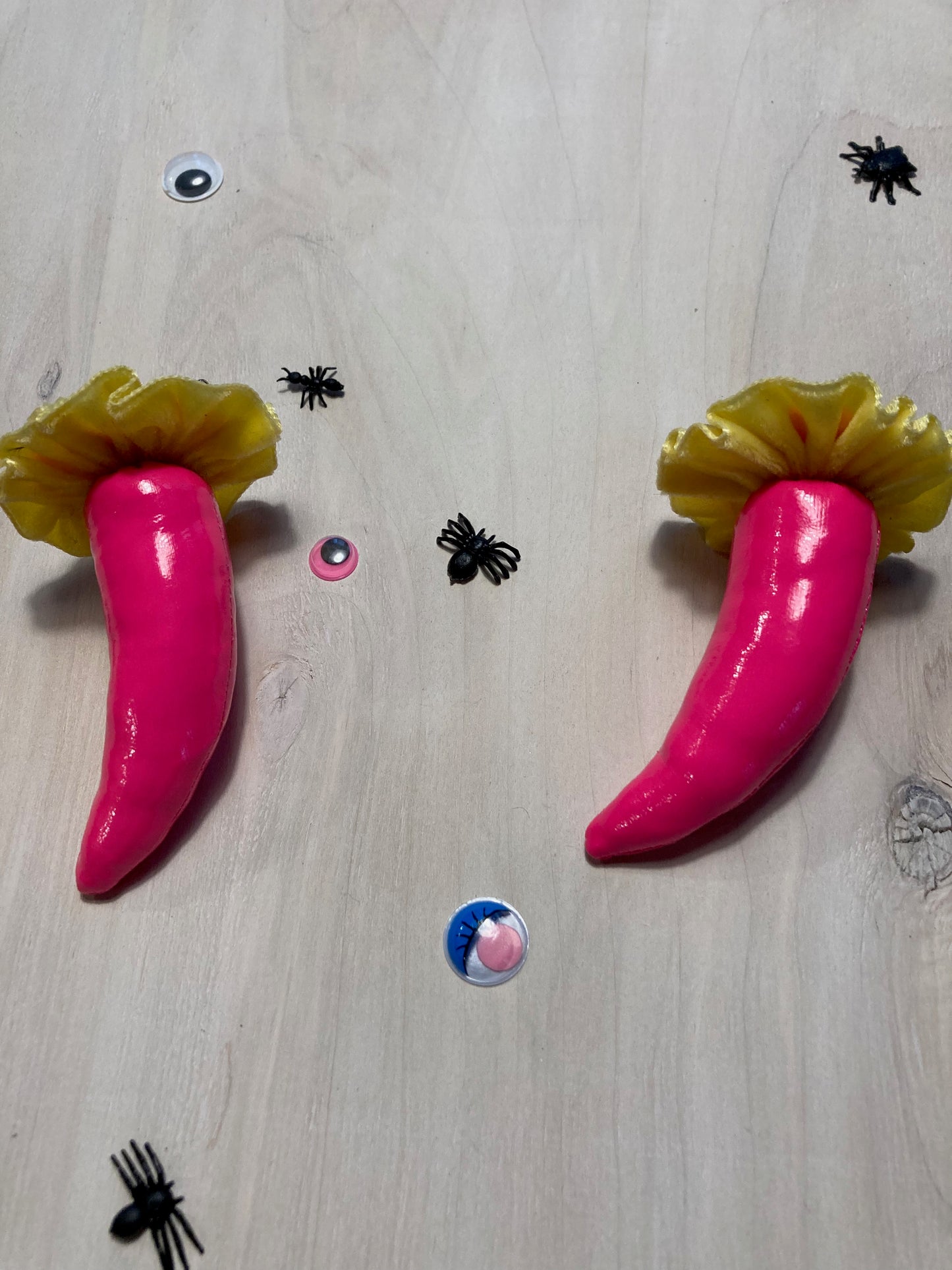 Pink Clip on Devil Horns image 3