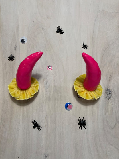 Pink Clip on Devil Horns image 4