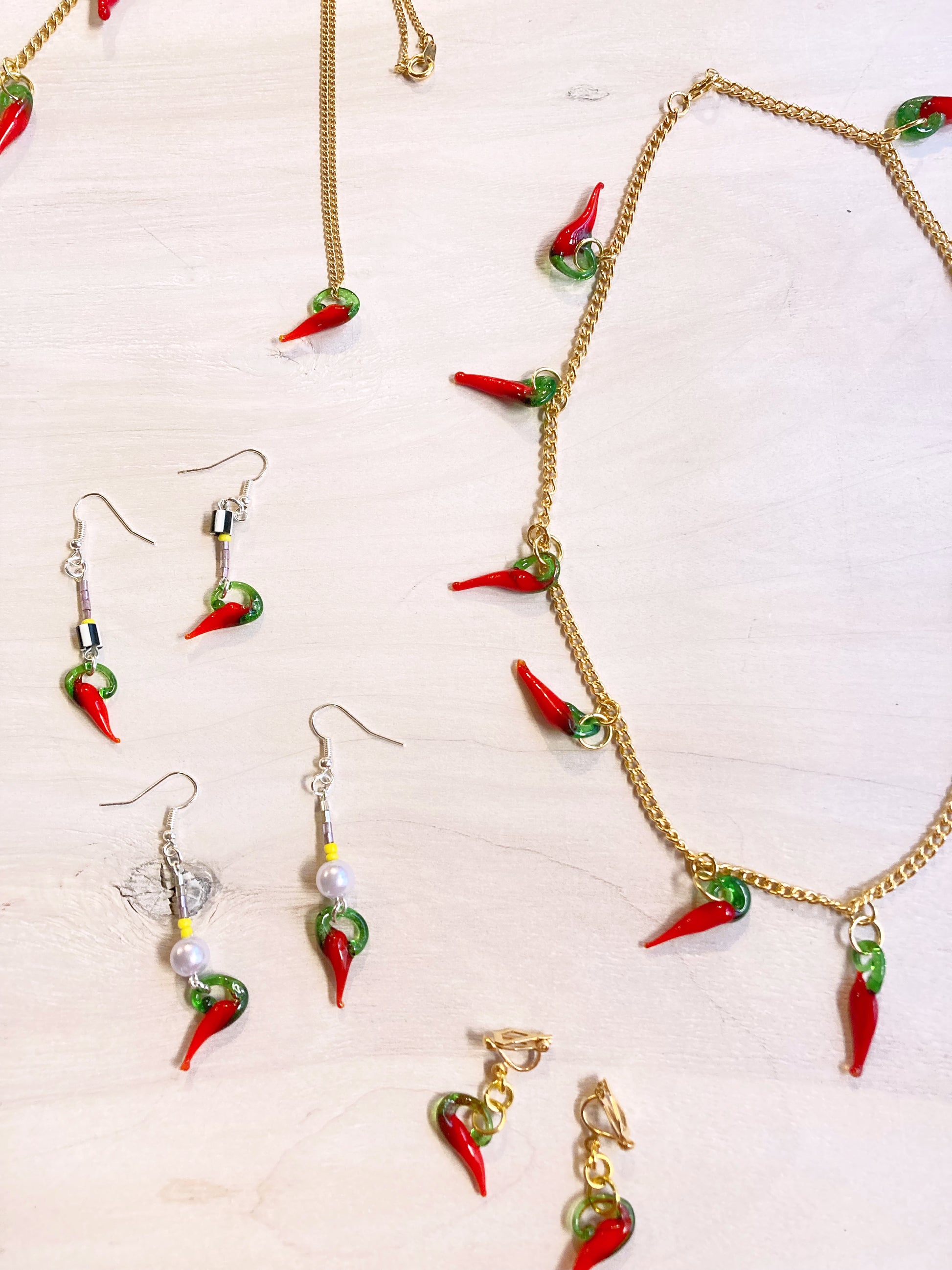 Pearl Chilli Dangle Earrings image 4