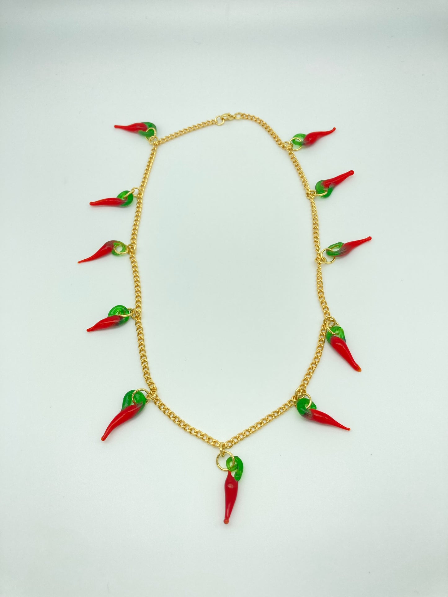 Glass Chilli Charm Necklace image 7