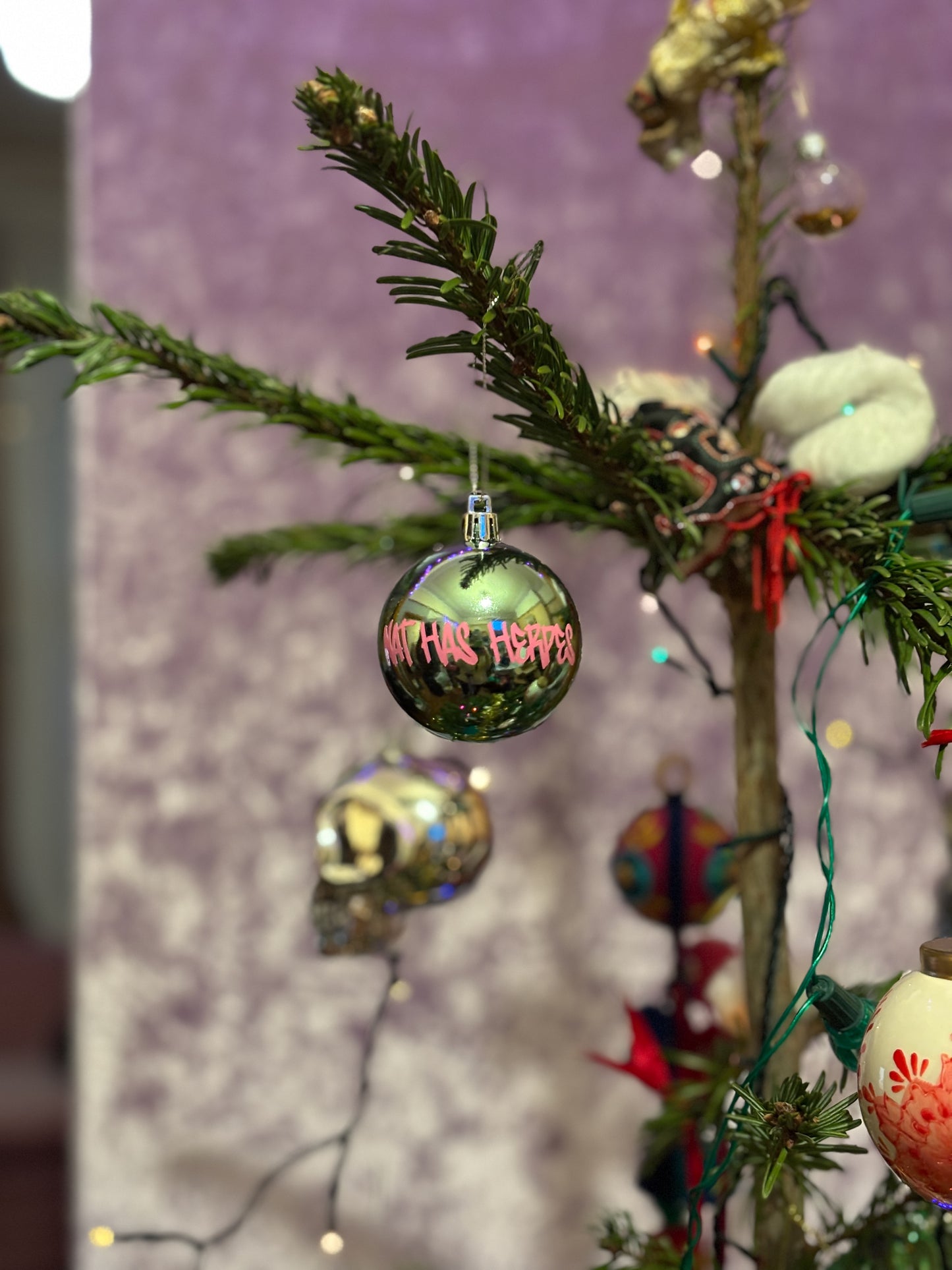 Ice Blue Chrome Nat Bauble image 2