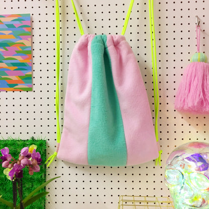 Candy Cane Drawstring Backpack image 1
