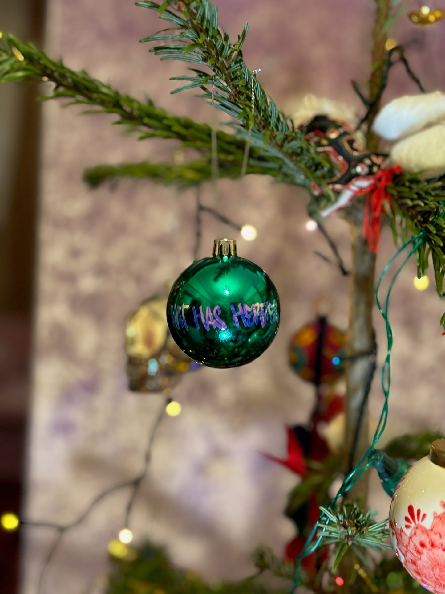 Teal Chrome Nat Bauble image 0