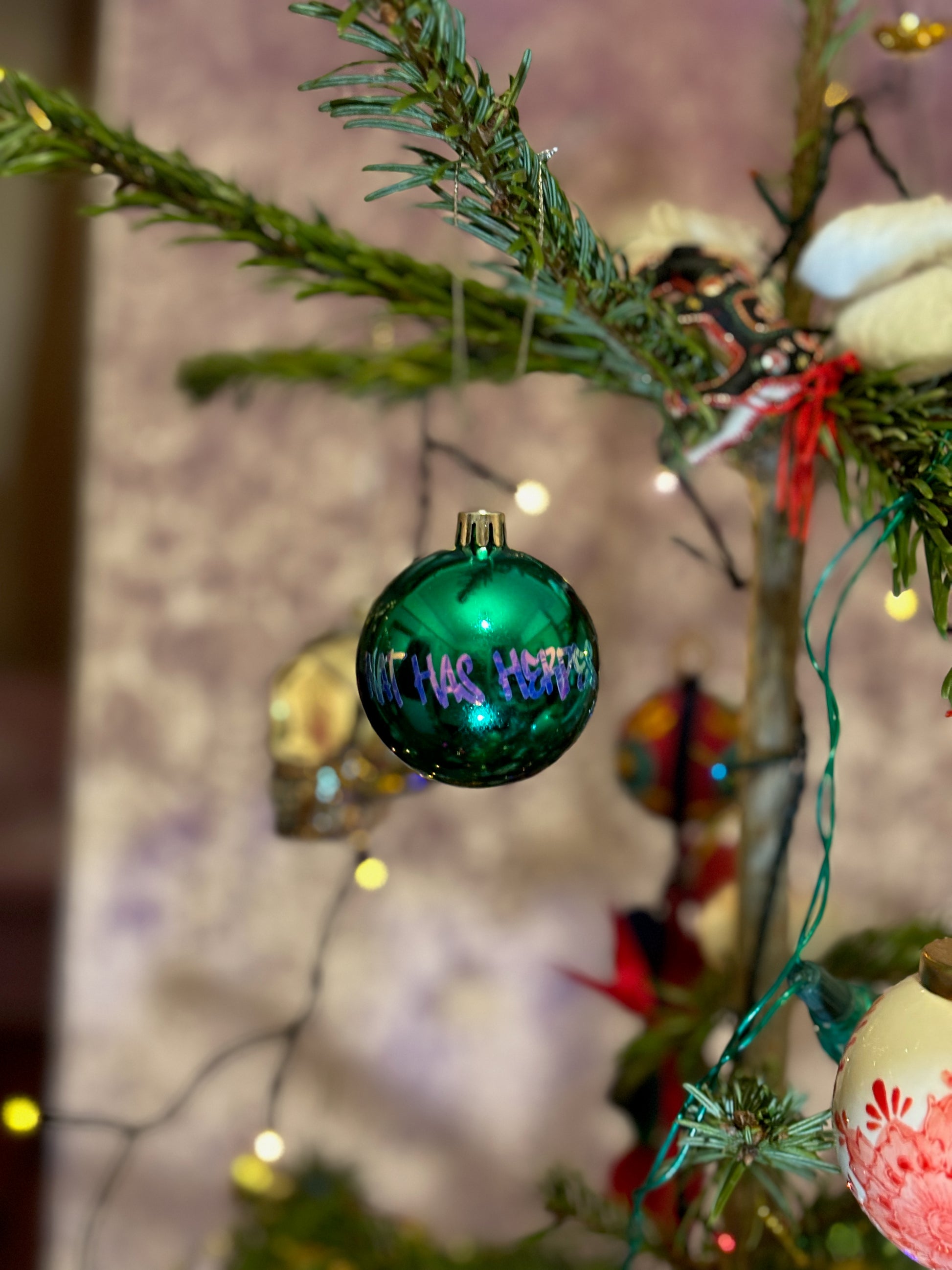 Teal Chrome Nat Bauble image 0