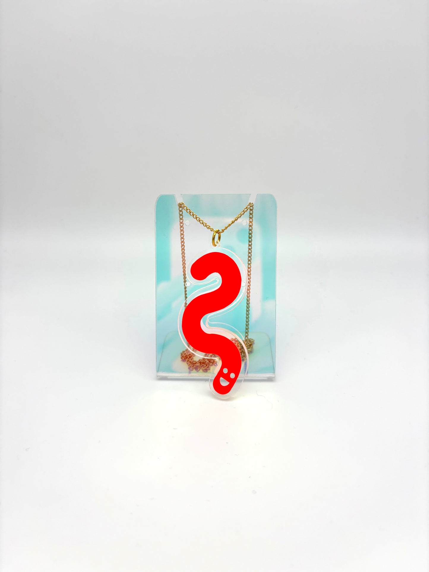 Wormie Necklace - Orange image 1