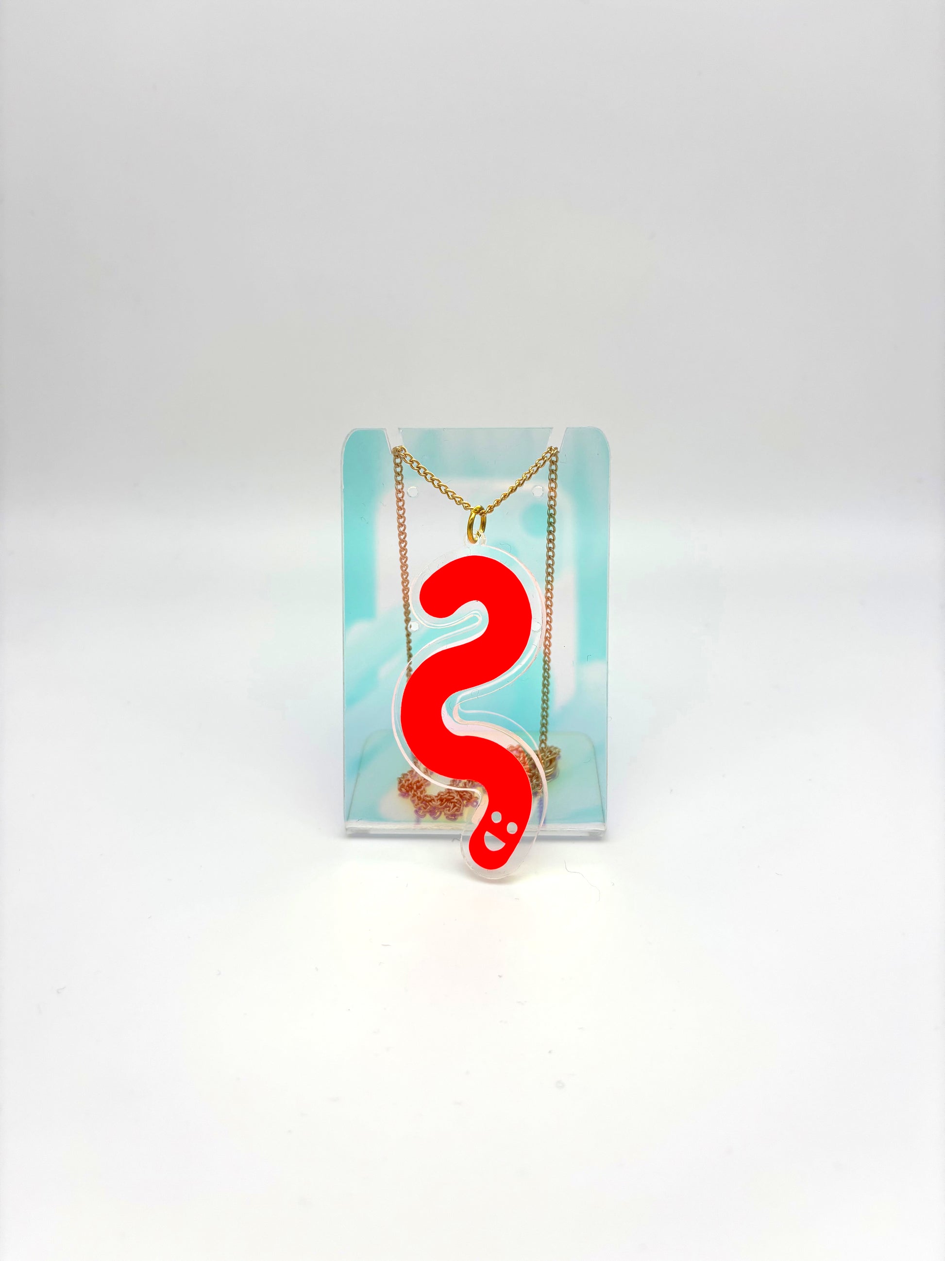 Wormie Necklace - Orange image 1