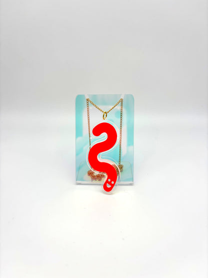 Wormie Necklace - Orange image 1