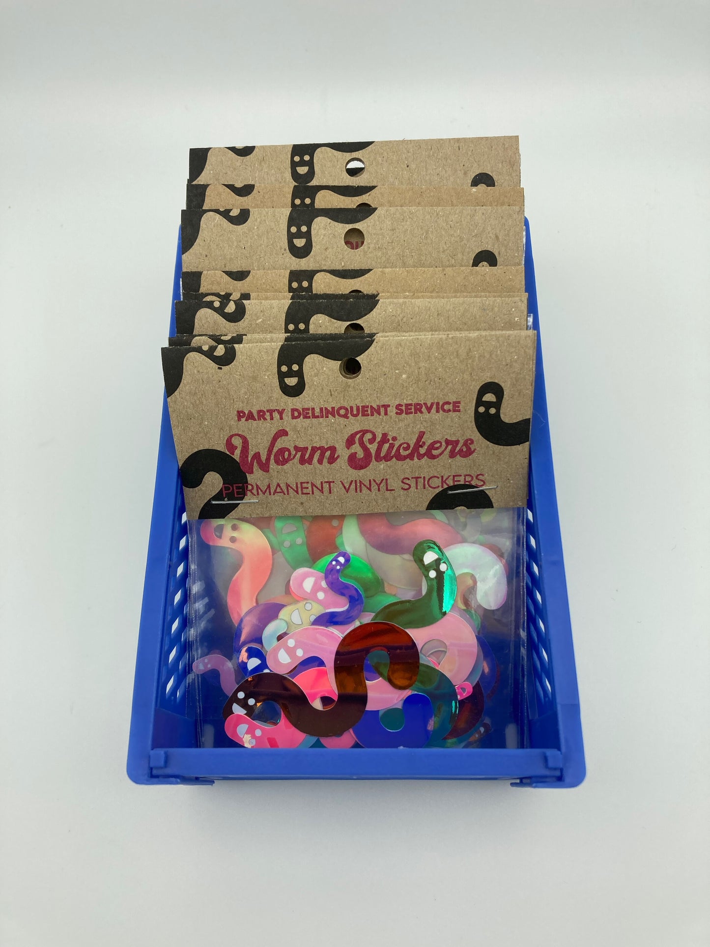 Iridescent Worm Stickers image 4