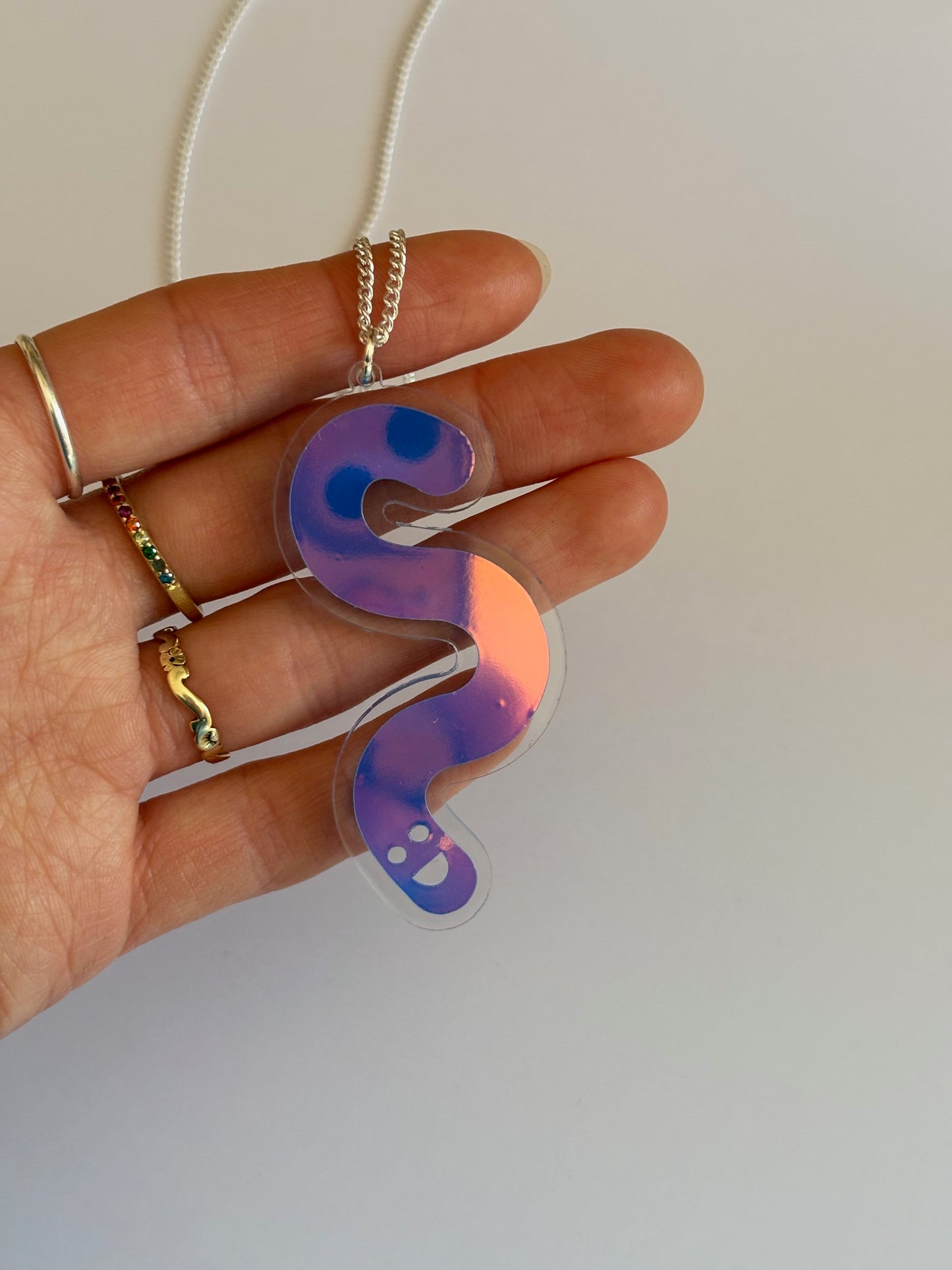 Wormie Necklace - Twilight Aurora image 5
