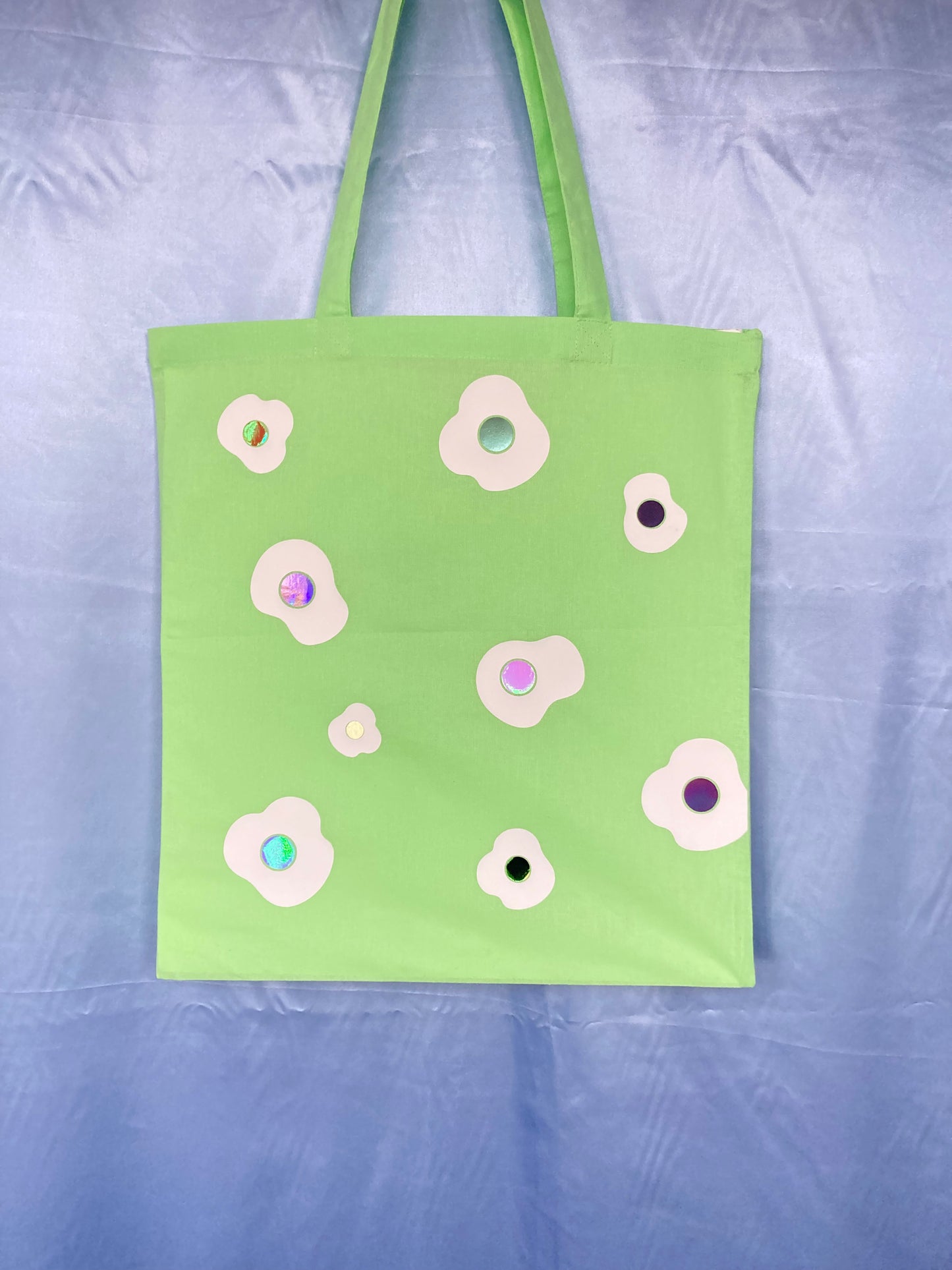Mint Green Fried Eggs Tote Bag image 7