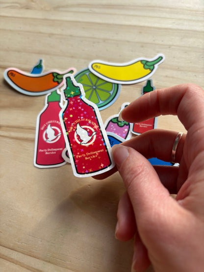 Chilli Citrus Vinyl Stickers