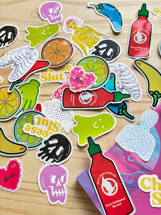 Chilli Citrus Vinyl Stickers