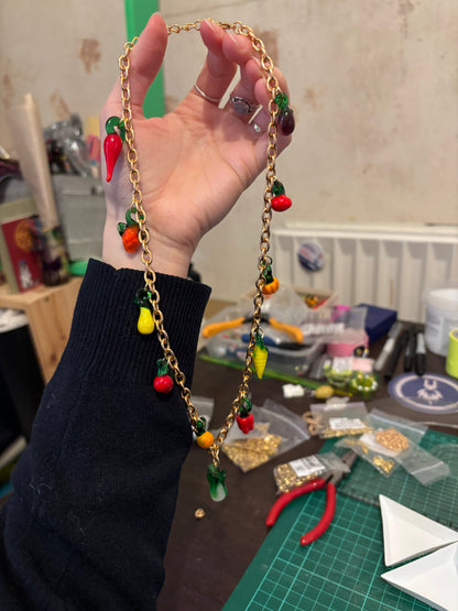 Fruit and Veggie Charm Necklace