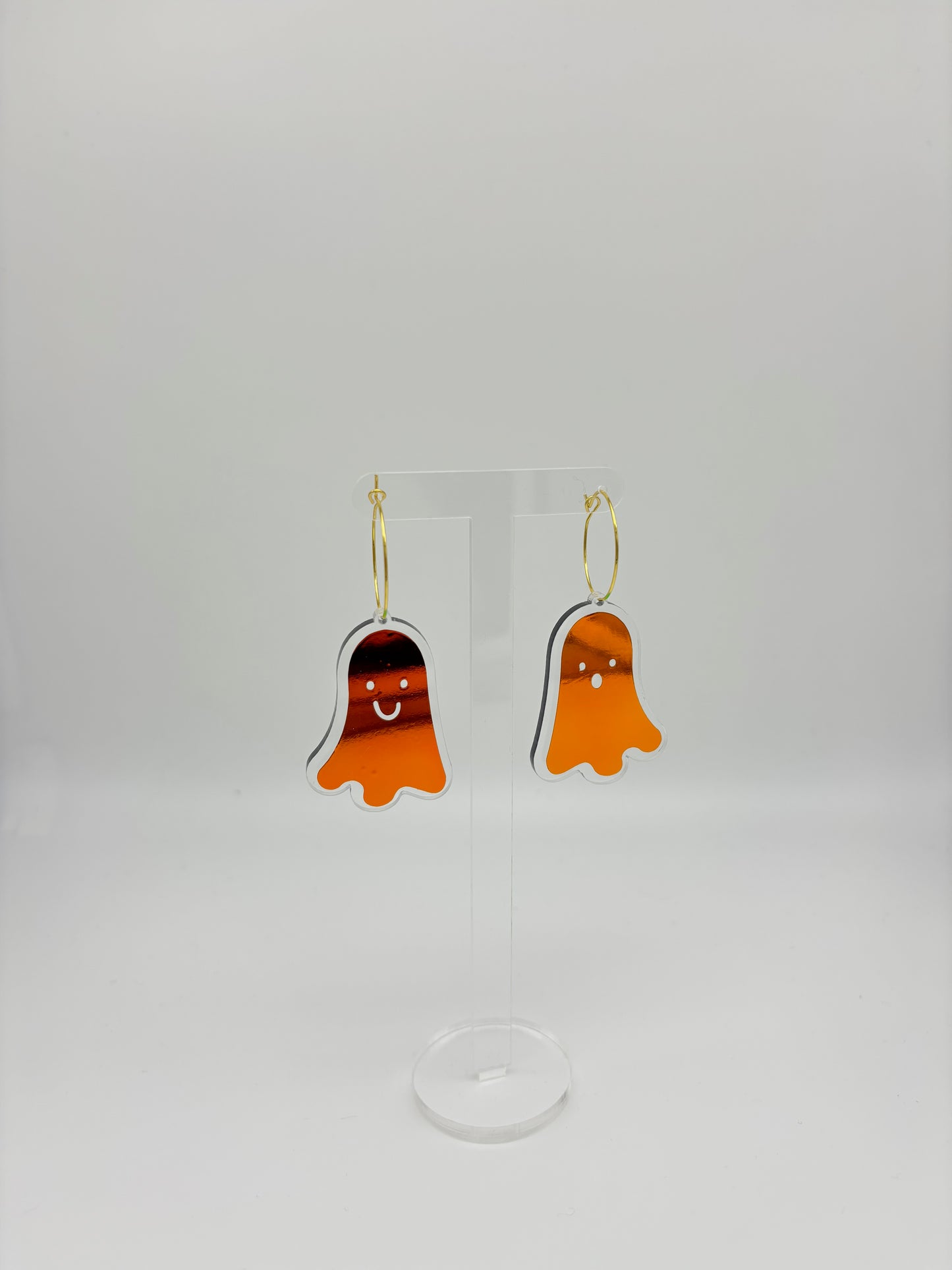 Holographic Ghost Earrings - Tourmaline Aurora