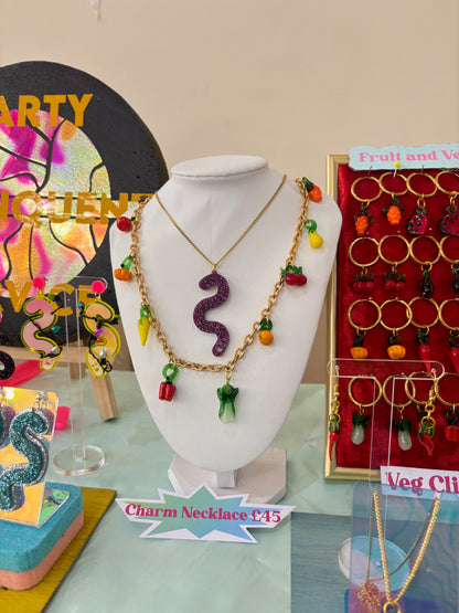 Fruit and Veggie Charm Necklace
