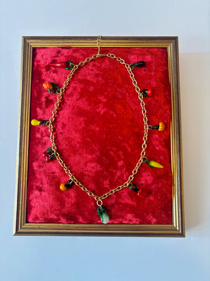 Fruit and Veggie Charm Necklace