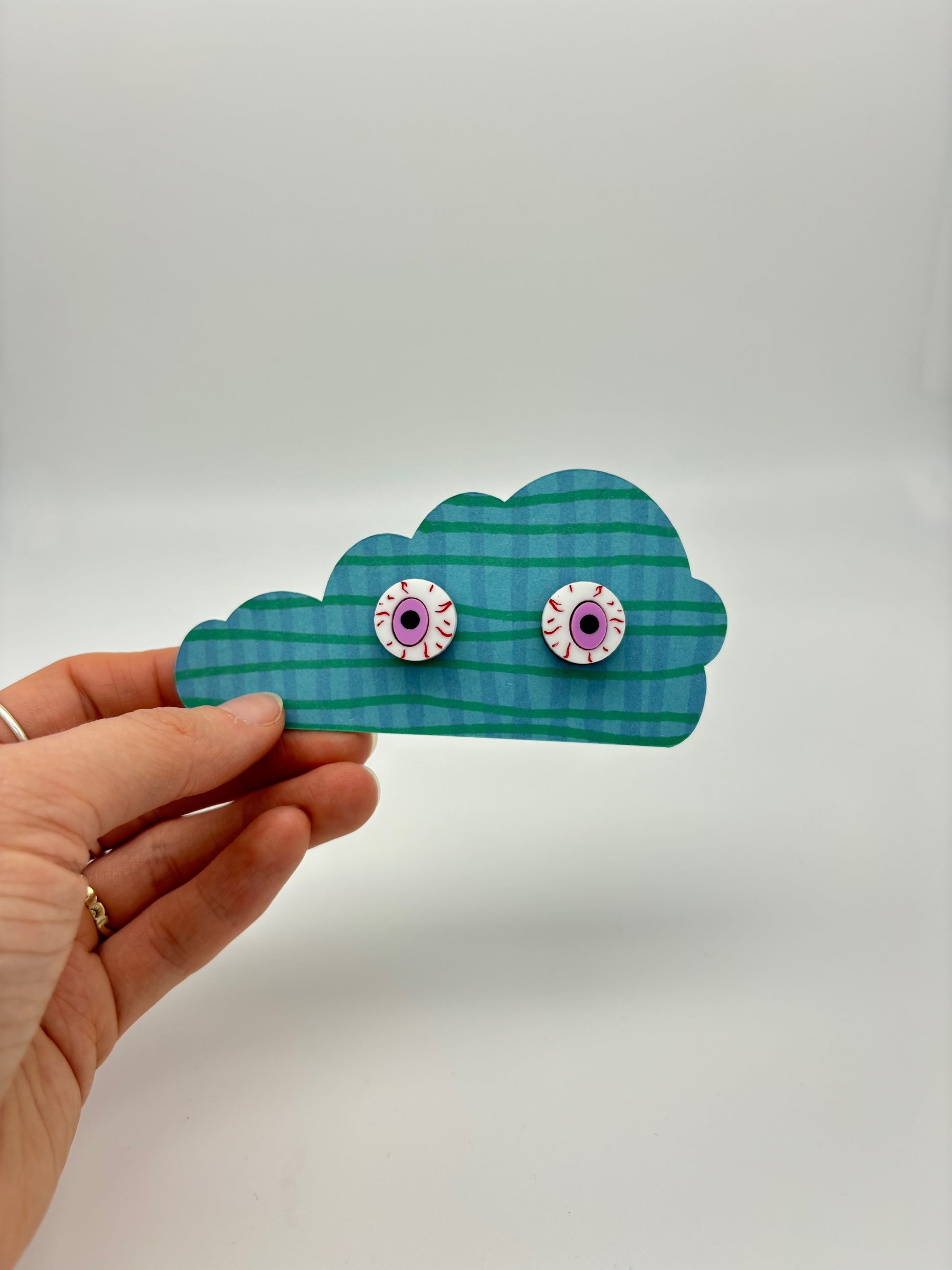 Eyeball Studs - Lavender image 0