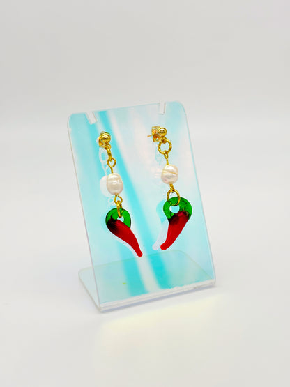 Freshwater Pearl Chilli Earrings image 0