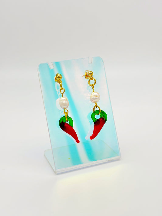 Freshwater Pearl Chilli Earrings image 0